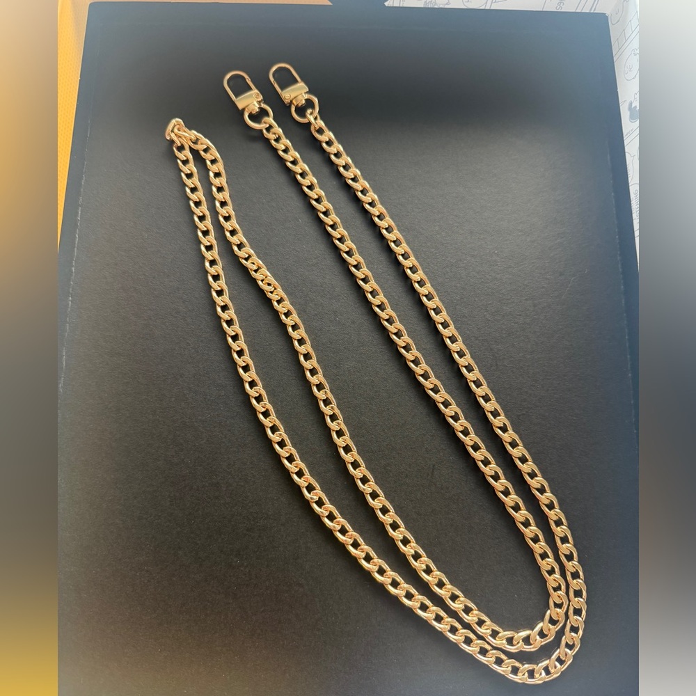 Gold toned chain for bag and or wallet NEW